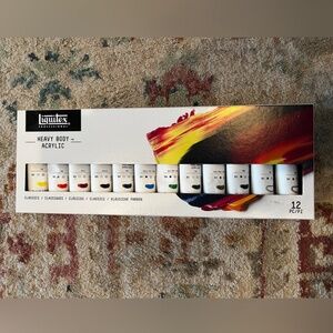 New Liquitex Professional Heavy Body Acrylics - Set of 12, Classic Colors, 59 ml